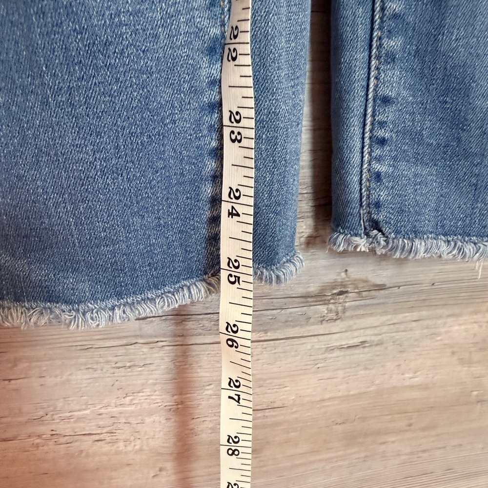 Isabel Maternity Crossover Panel Distressed Straight Leg Jeans - Picture 12 of 12